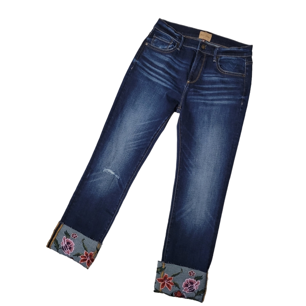 Driftwood Colette Flower Cuff Jeans